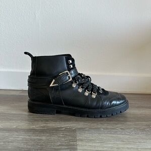 ASRA Black Vegan Leather Boots
